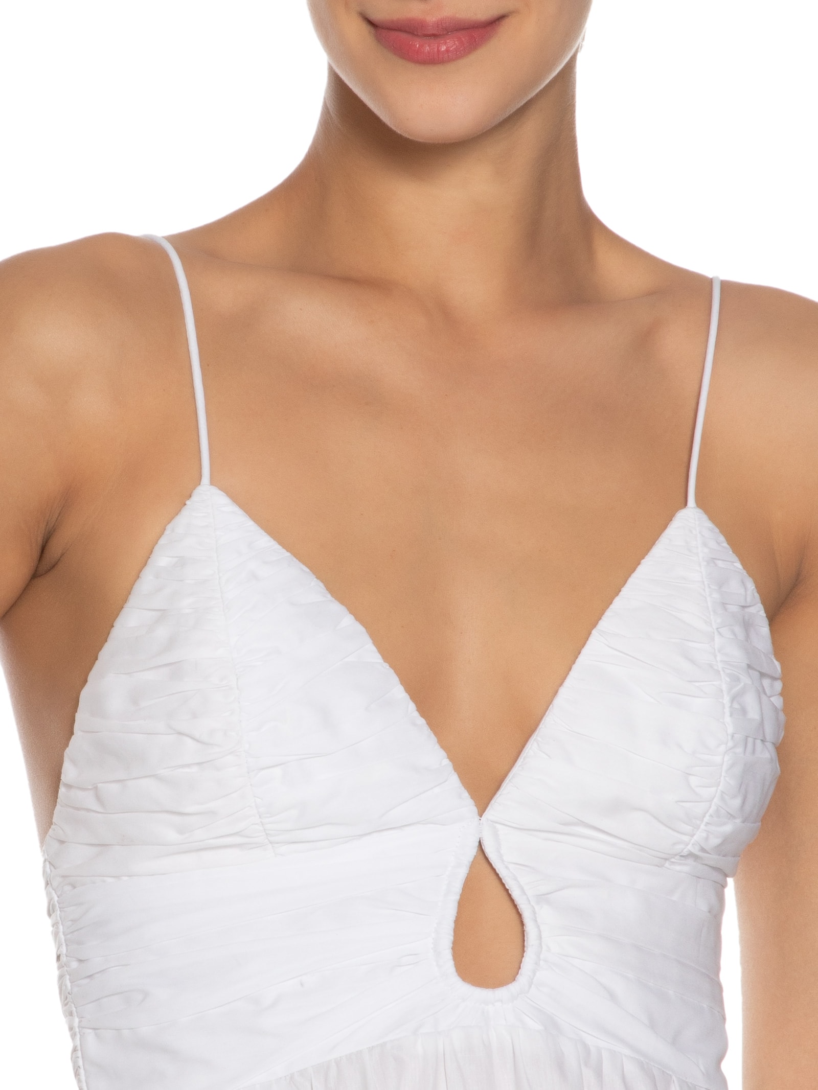 Vestido Midi De Algodão - Branco by ANIMALE