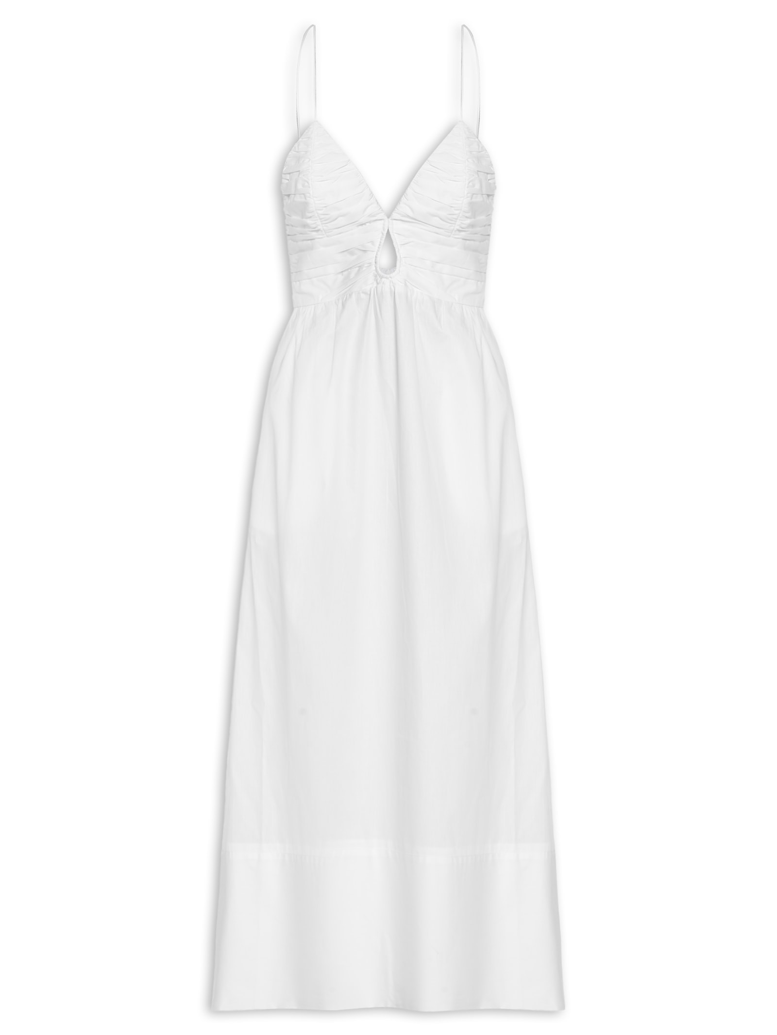 Vestido Midi De Algodão - Branco by ANIMALE
