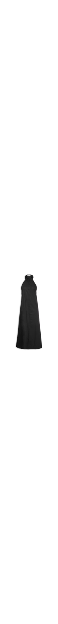 Vestido Midi Decote Costas - Preto