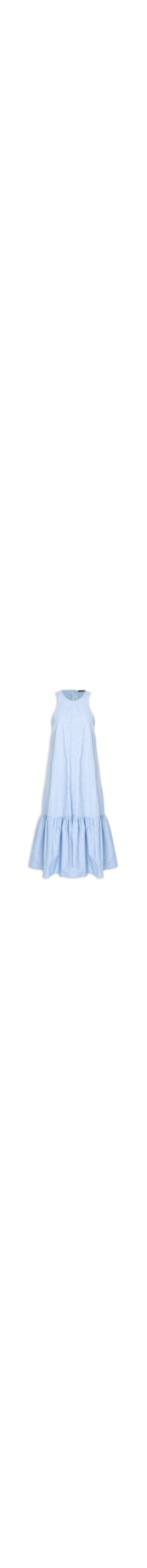 Vestido Midi Decote Halter – Azul