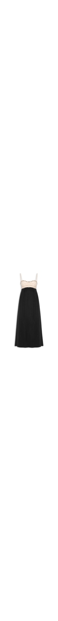 Vestido Midi Decote Vazado - Preto