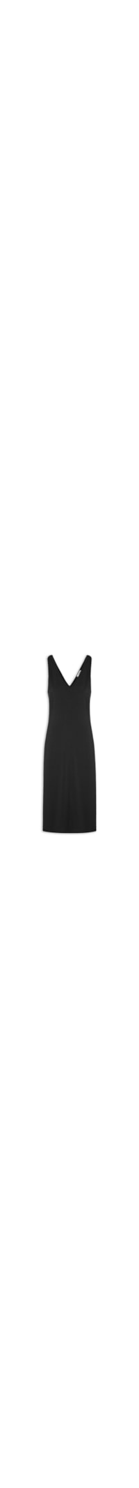 Vestido Midi Detalhe Em Metal - Preto