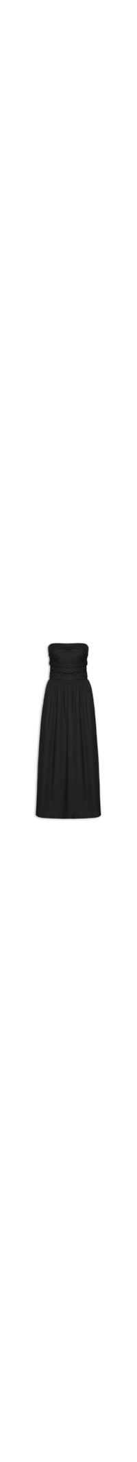 Vestido Midi Drapeado - Preto