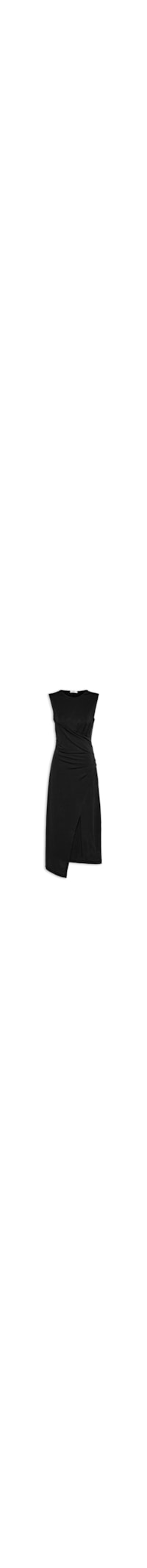 Vestido Midi Drapeado - Preto