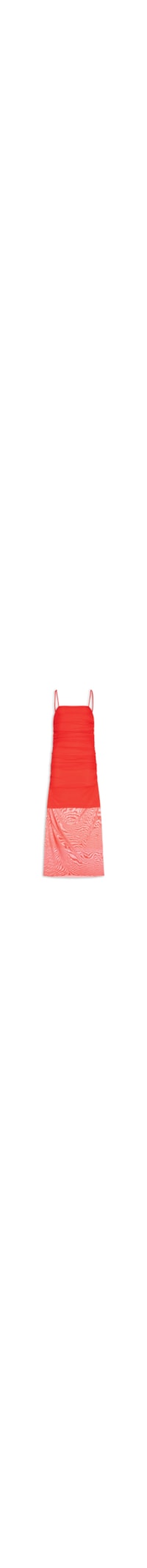 Vestido Midi Drapeado - Vermelho