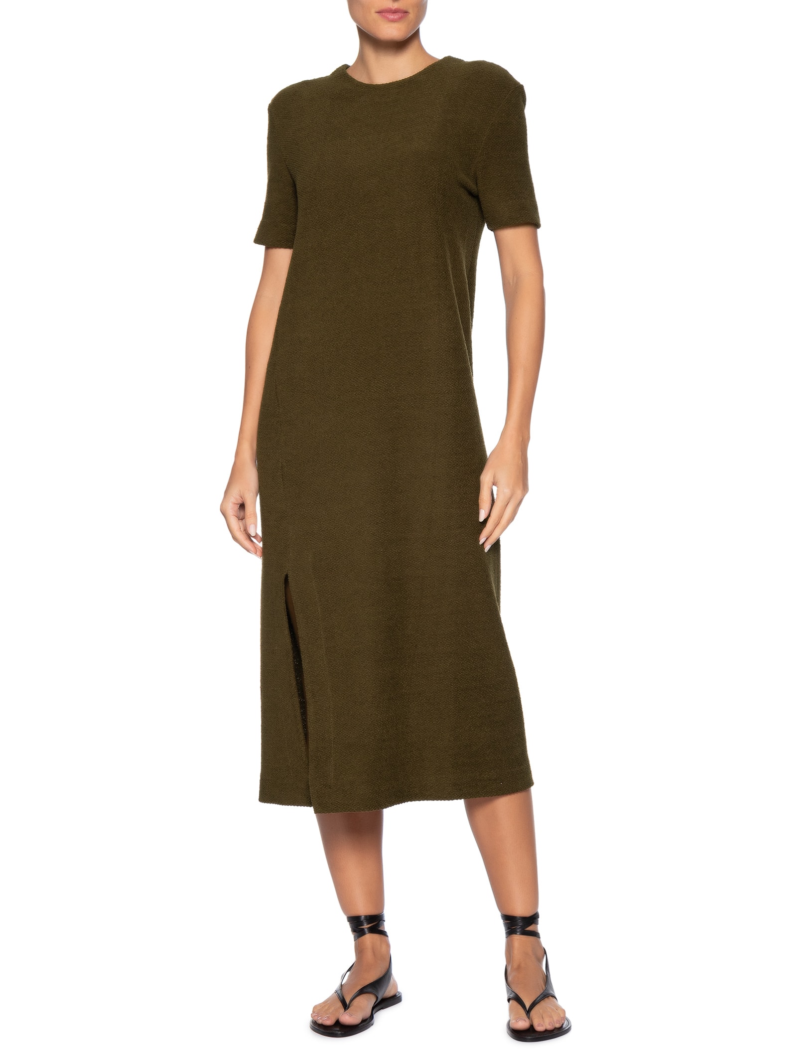 Vestido Midi Eco Comfy Marrom Osklen