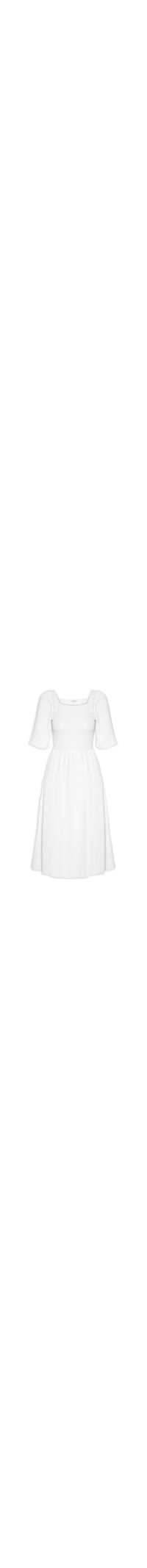 Vestido Midi Elastex - Off White