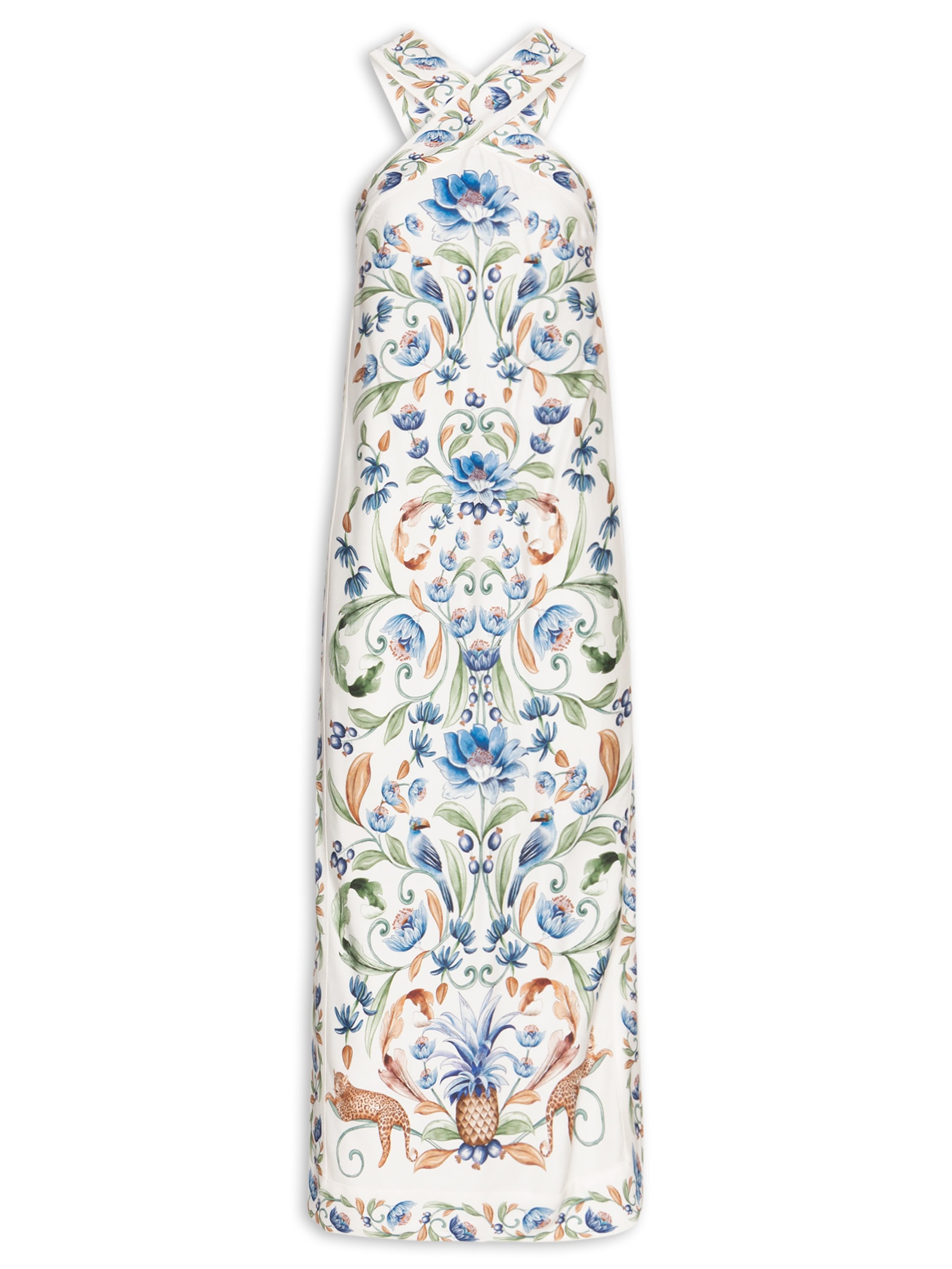 Vestido Midi Elsa Branco Farm