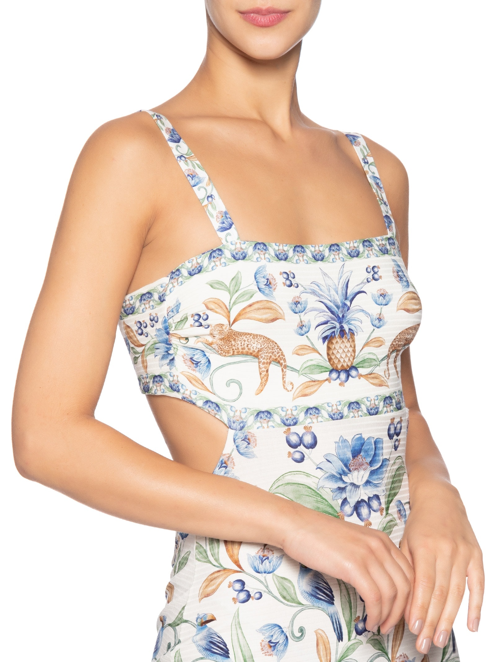 Vestido Midi Elsa Branco Farm