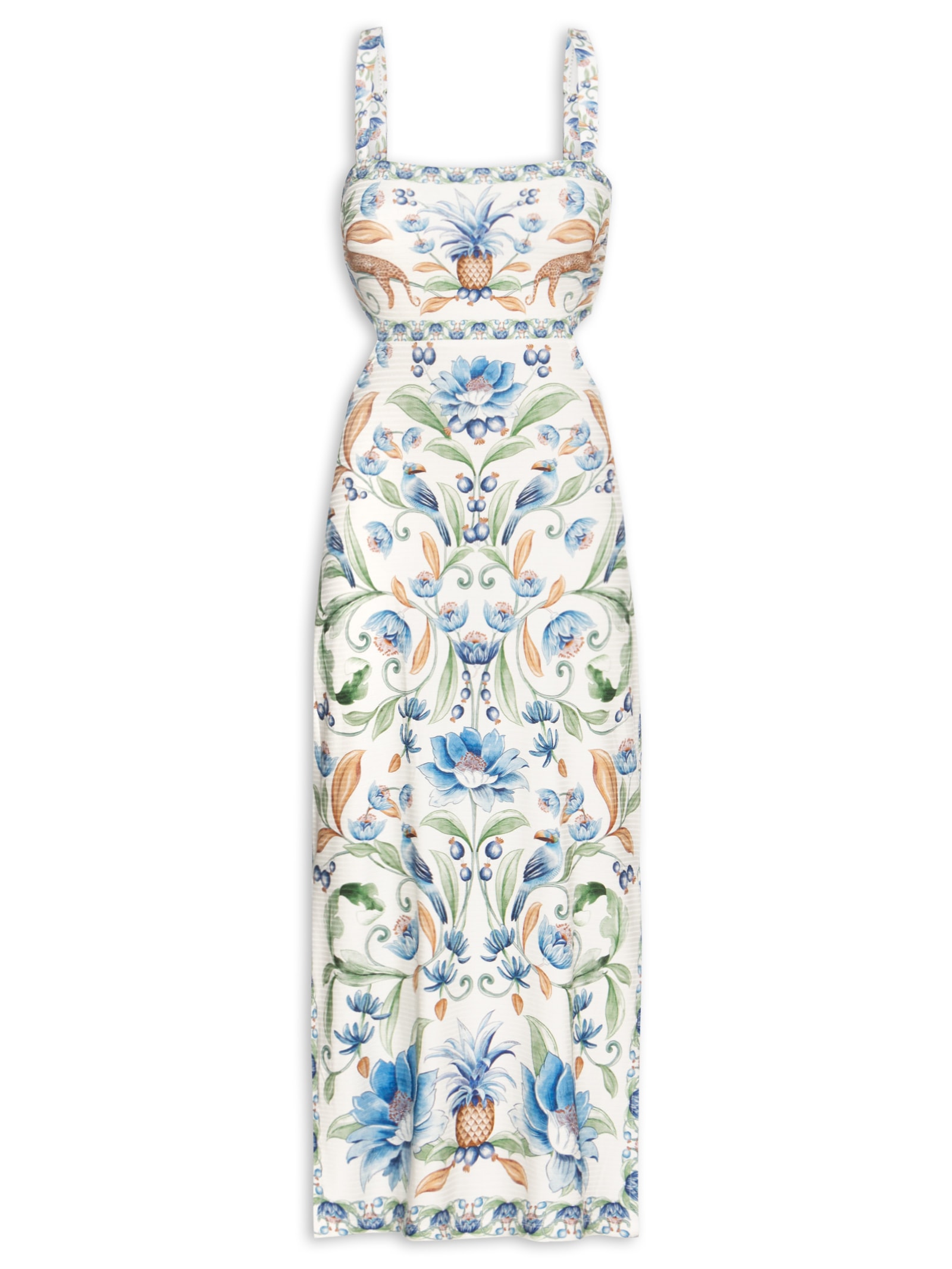 Vestido Midi Elsa Branco Farm