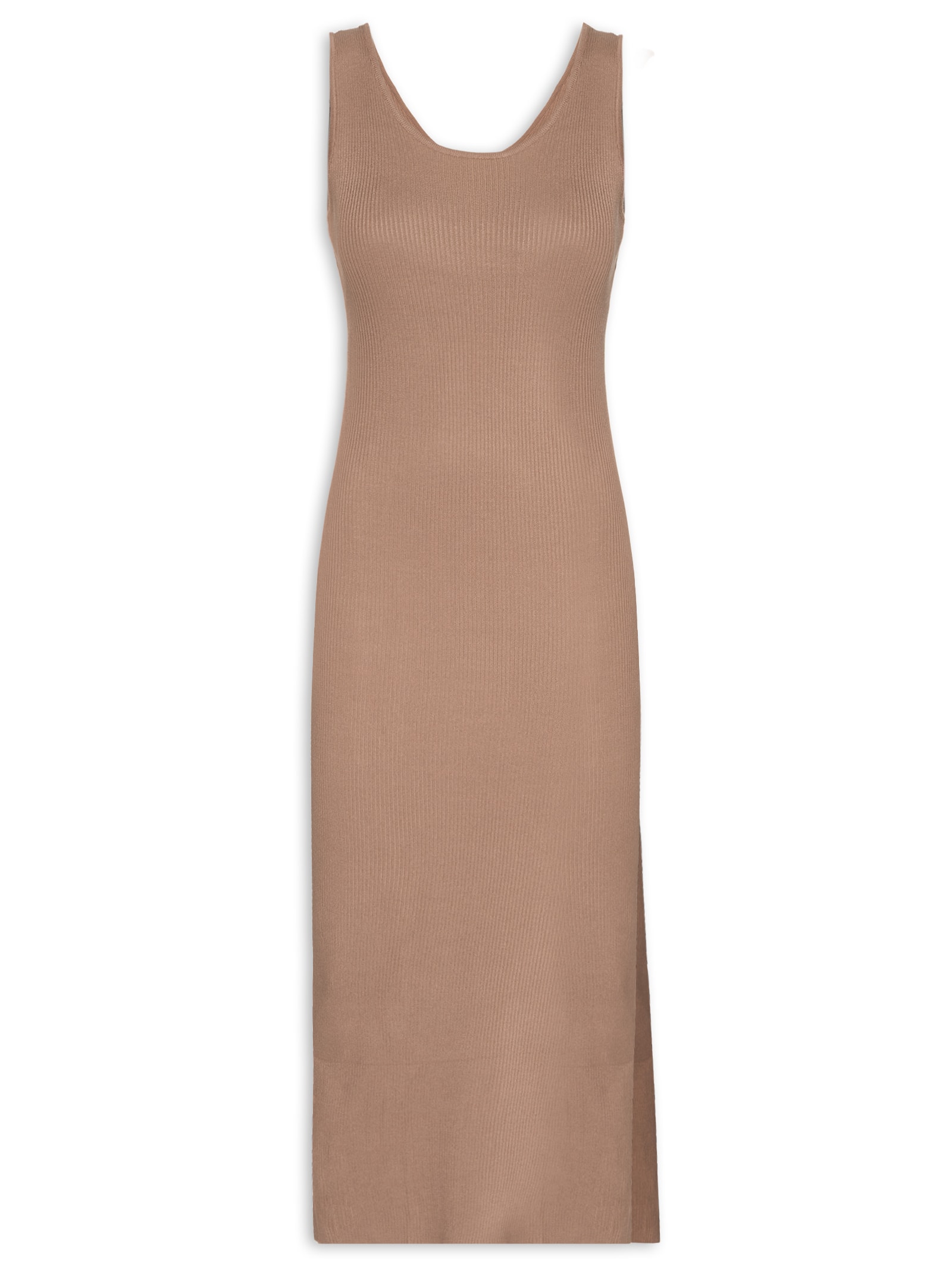 Vestido Midi Em Tricot Marrom Market 33