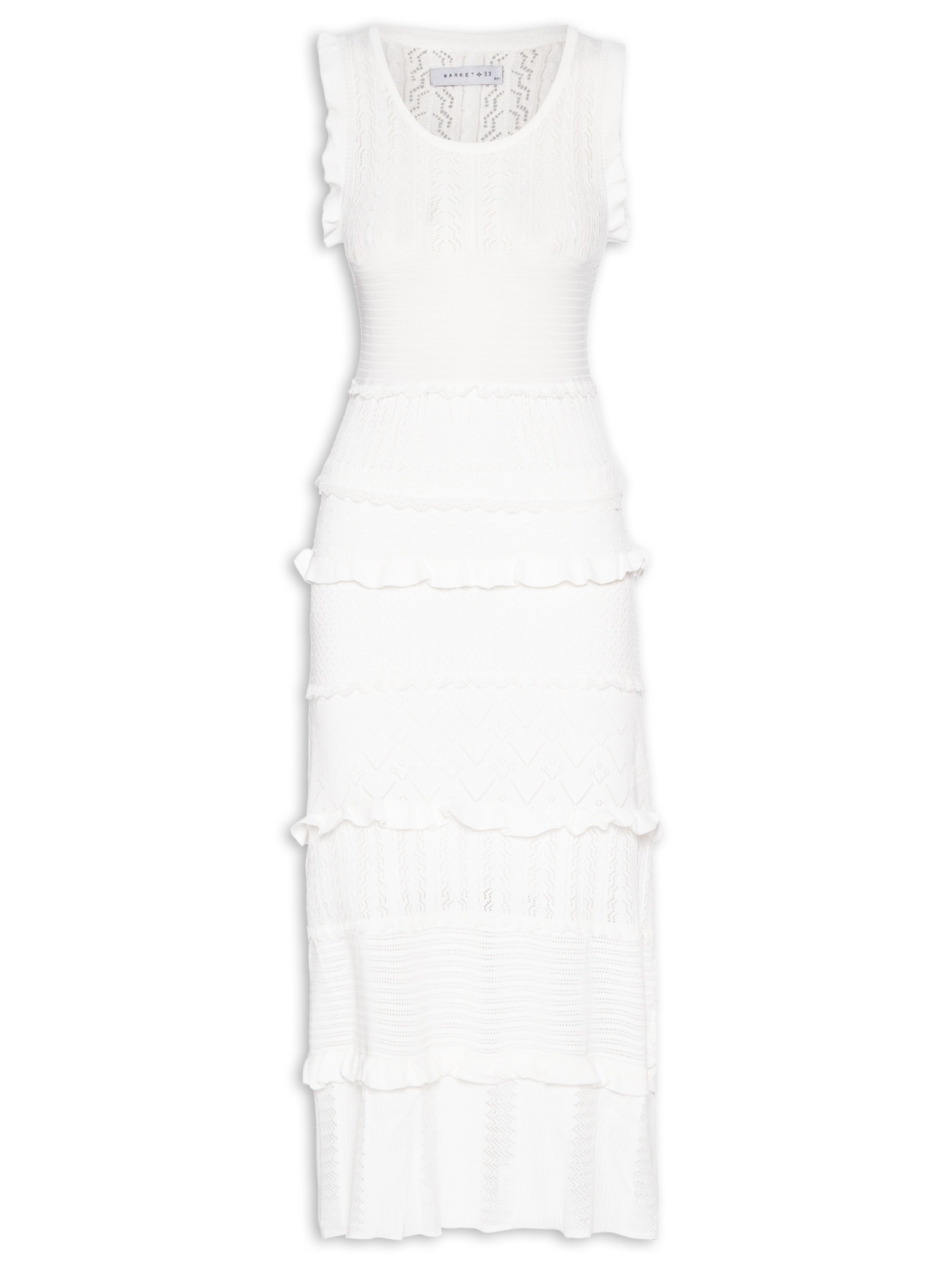 Vestido Midi Em Tricot Off White Market 33