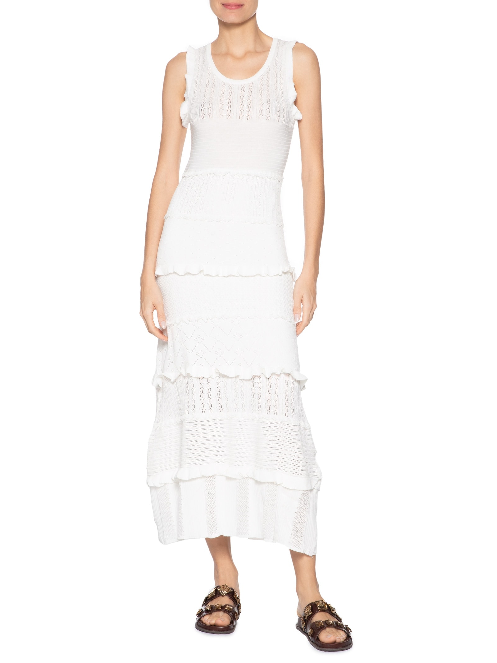 Vestido Midi Em Tricot Off White Market 33
