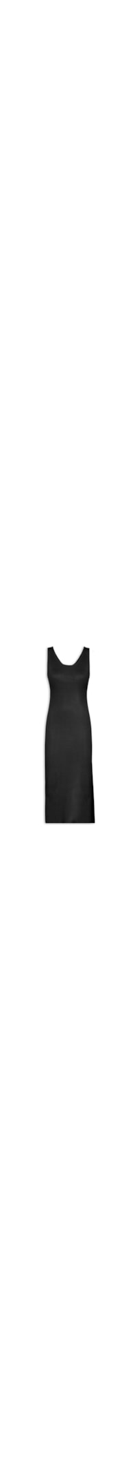 Vestido Midi Em Tricot - Preto