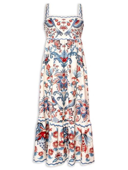 Vestido Midi Encanto Boho - Branco
