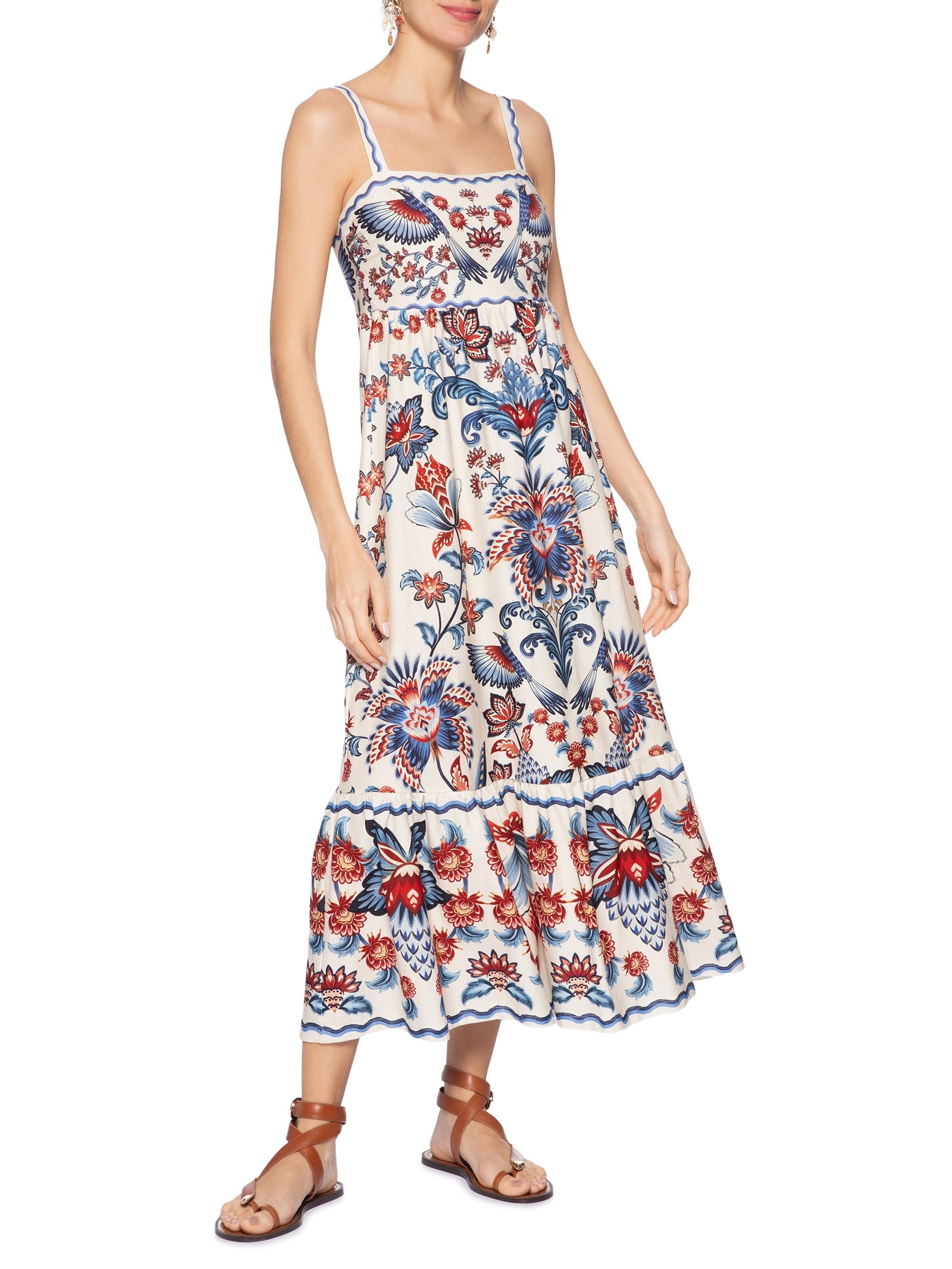 Vestido Midi Encanto Boho Branco Farm