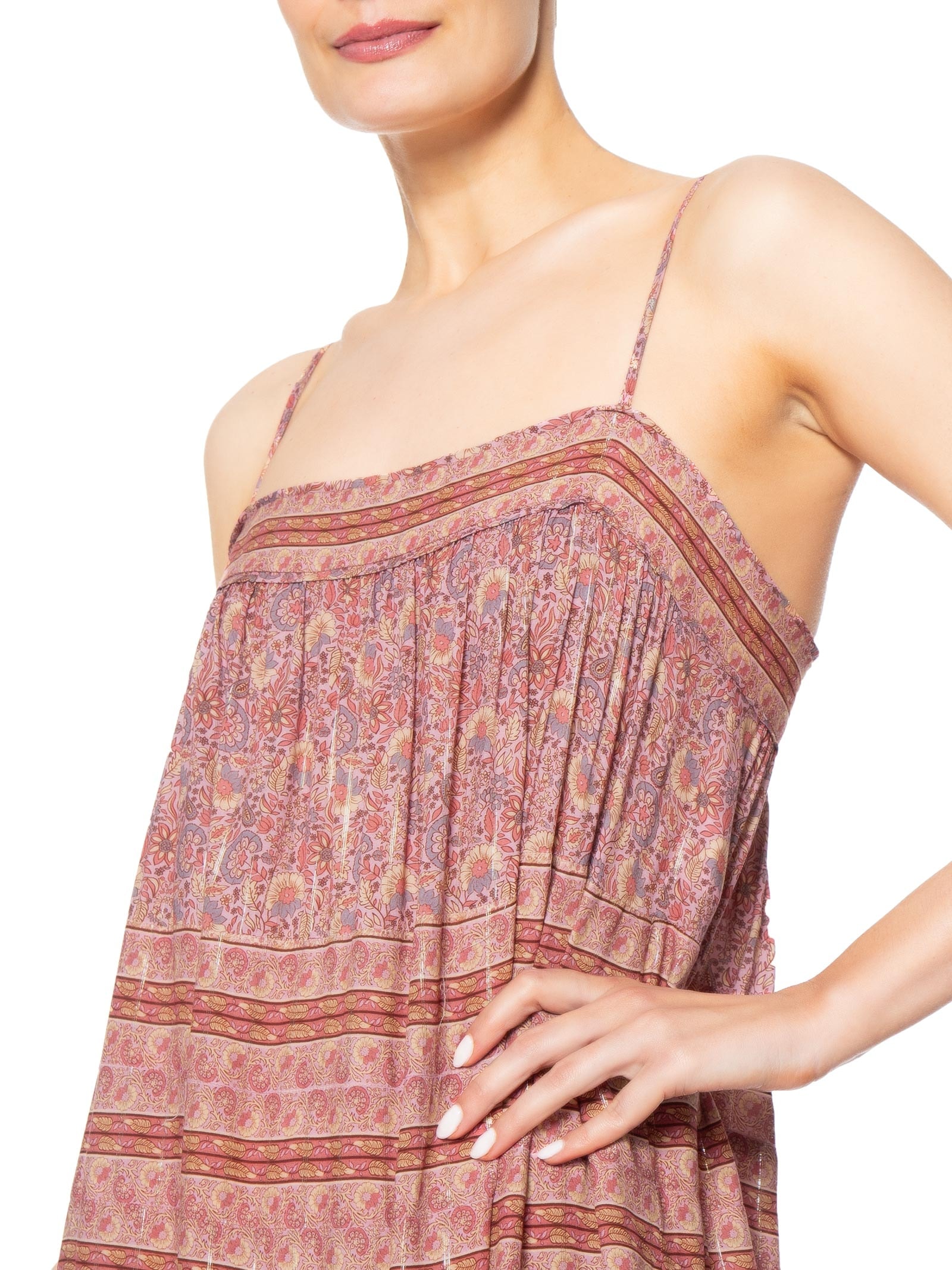 Vestido Midi Estampa Flori Rosa Maria Filó