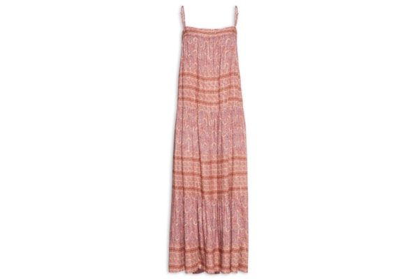 Vestido Midi Estampa Flori - Rosa