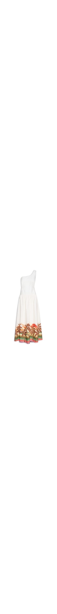 Vestido Midi Estampa Horizonte - Off White