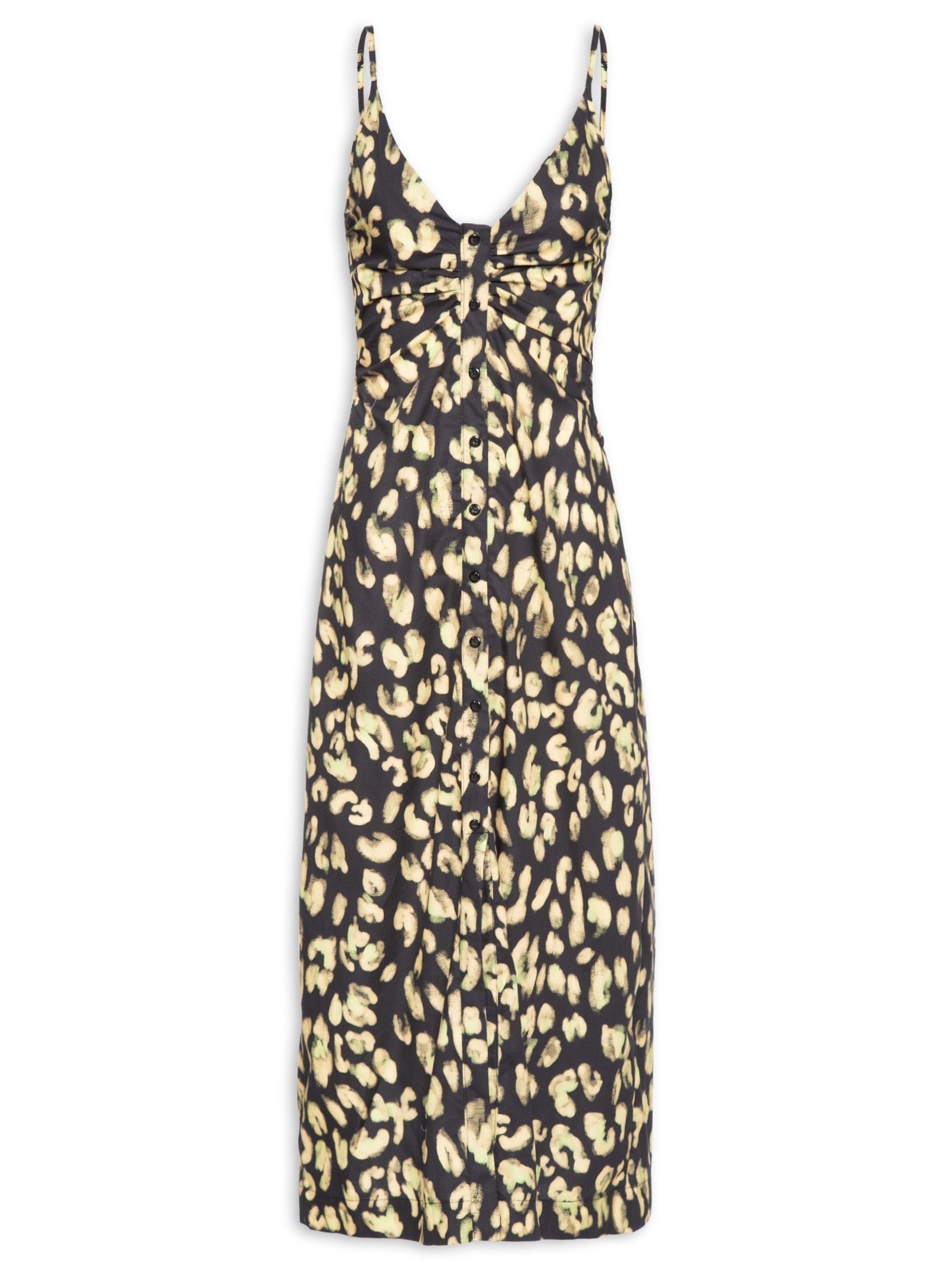 Vestido Midi Estampa Onça Animal Print Animale Jeans