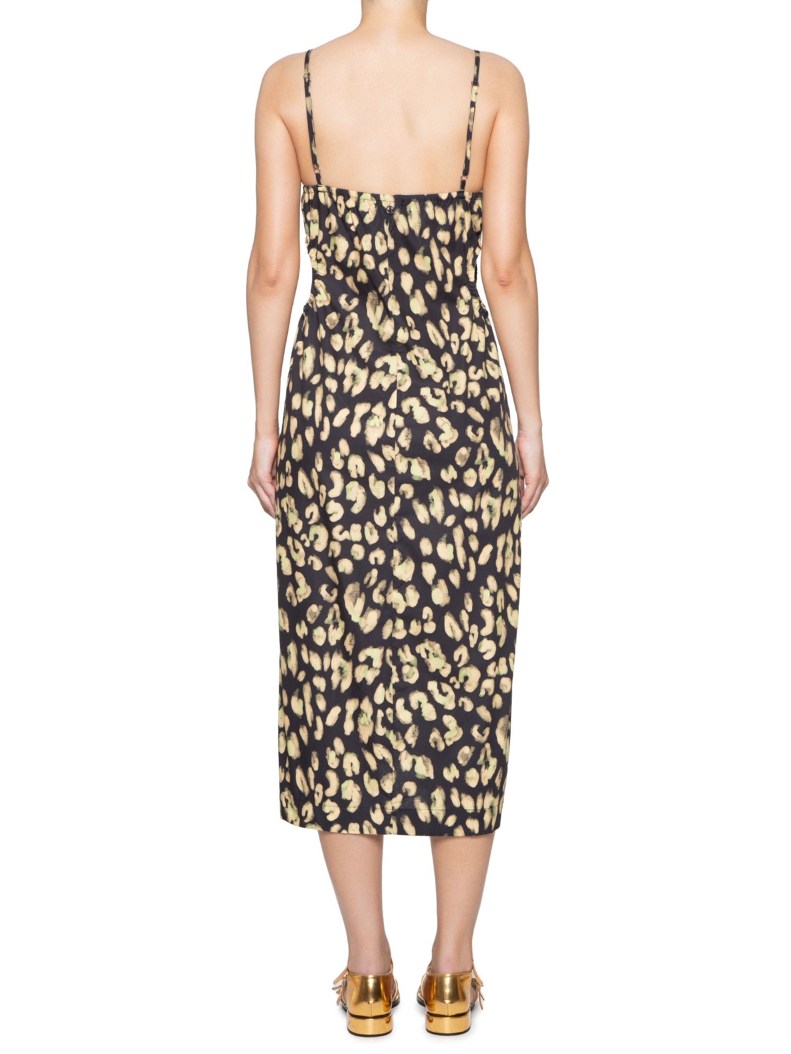 Vestido Midi Estampa Onça Animal Print Animale Jeans