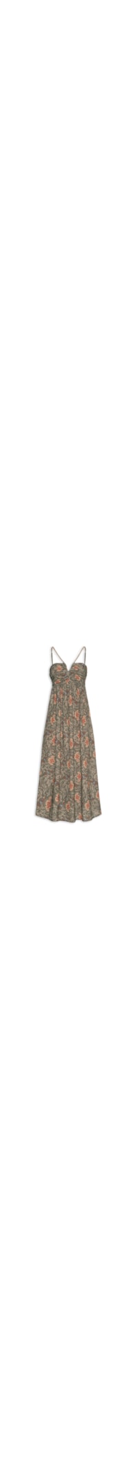 Vestido Midi Estampa Ori - Verde