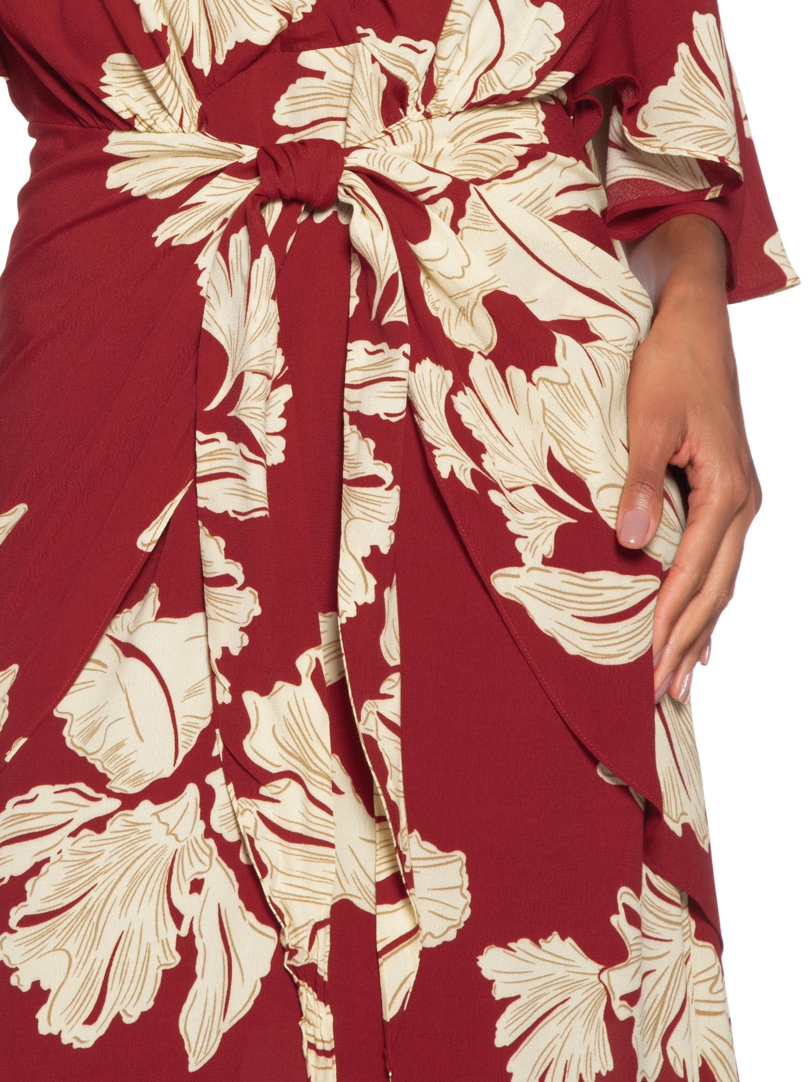 Vestido Midi Estampa Pétala Vermelho Dress To