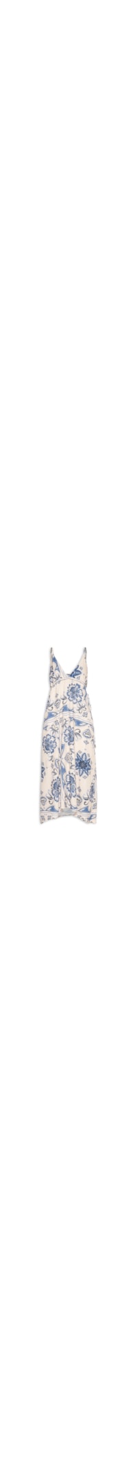 Vestido Midi Estampado Amarração Lateral - Branco