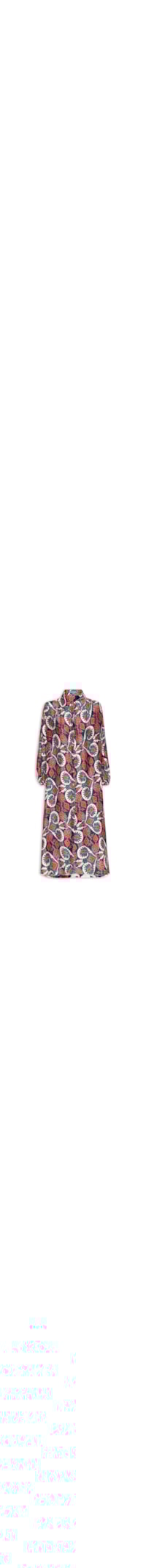 Vestido Midi Estampado - Azul