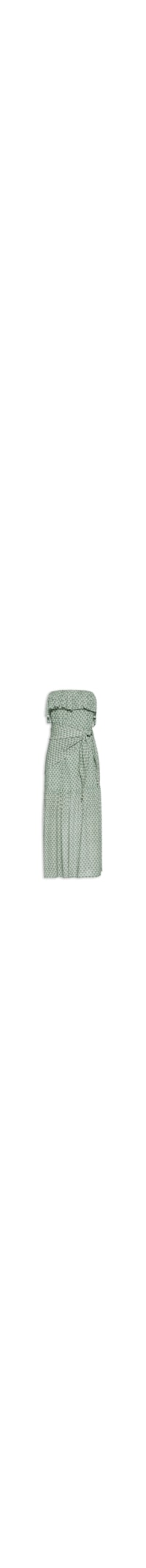 Vestido Midi Faixa Estampada Pacco - Verde