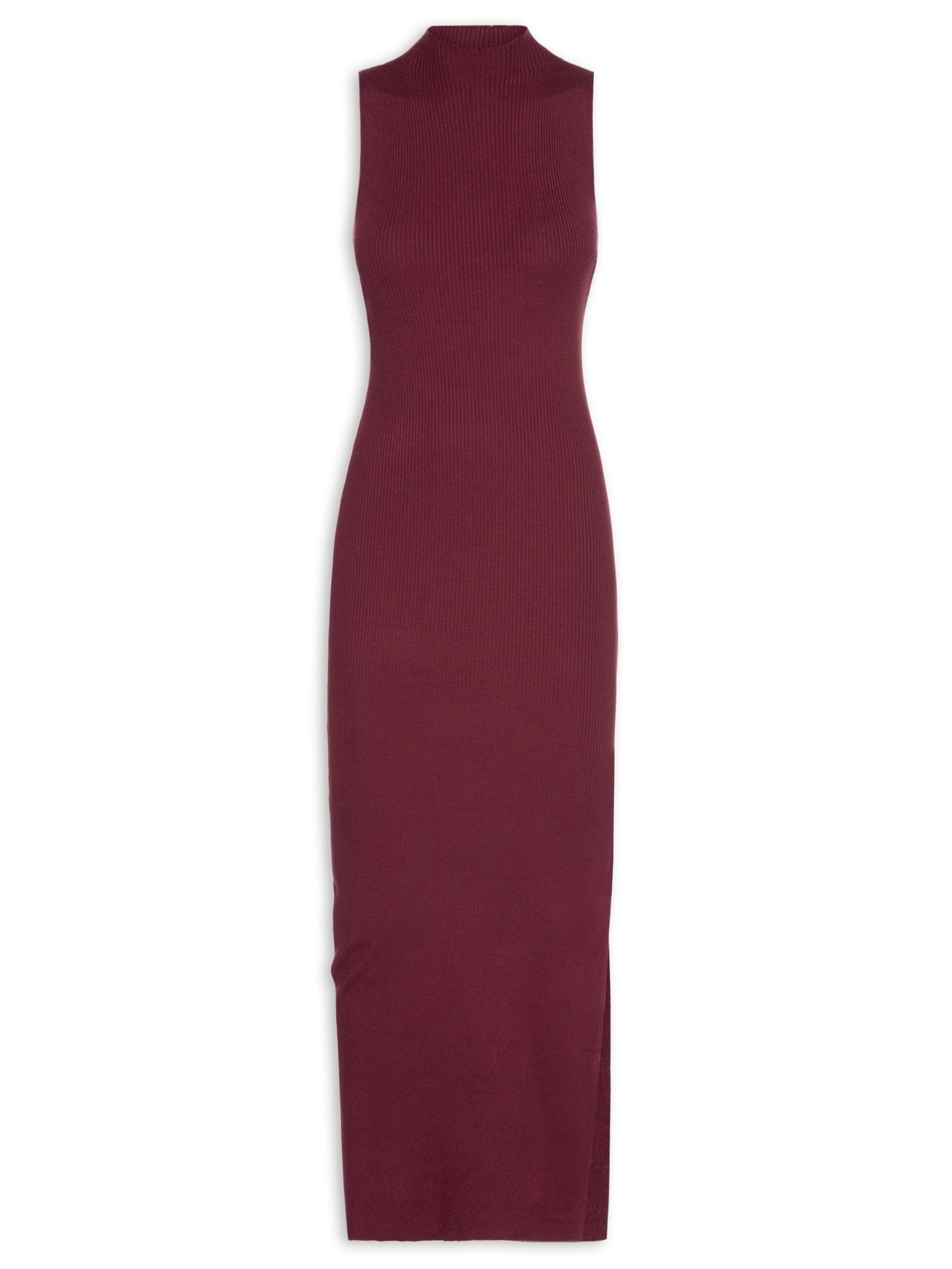 Vestido Midi Feminino Em Tricot Vermelho Market 33