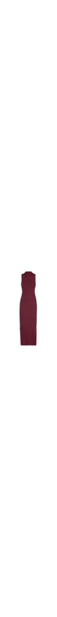 Vestido Midi Feminino Em Tricot - Vermelho
