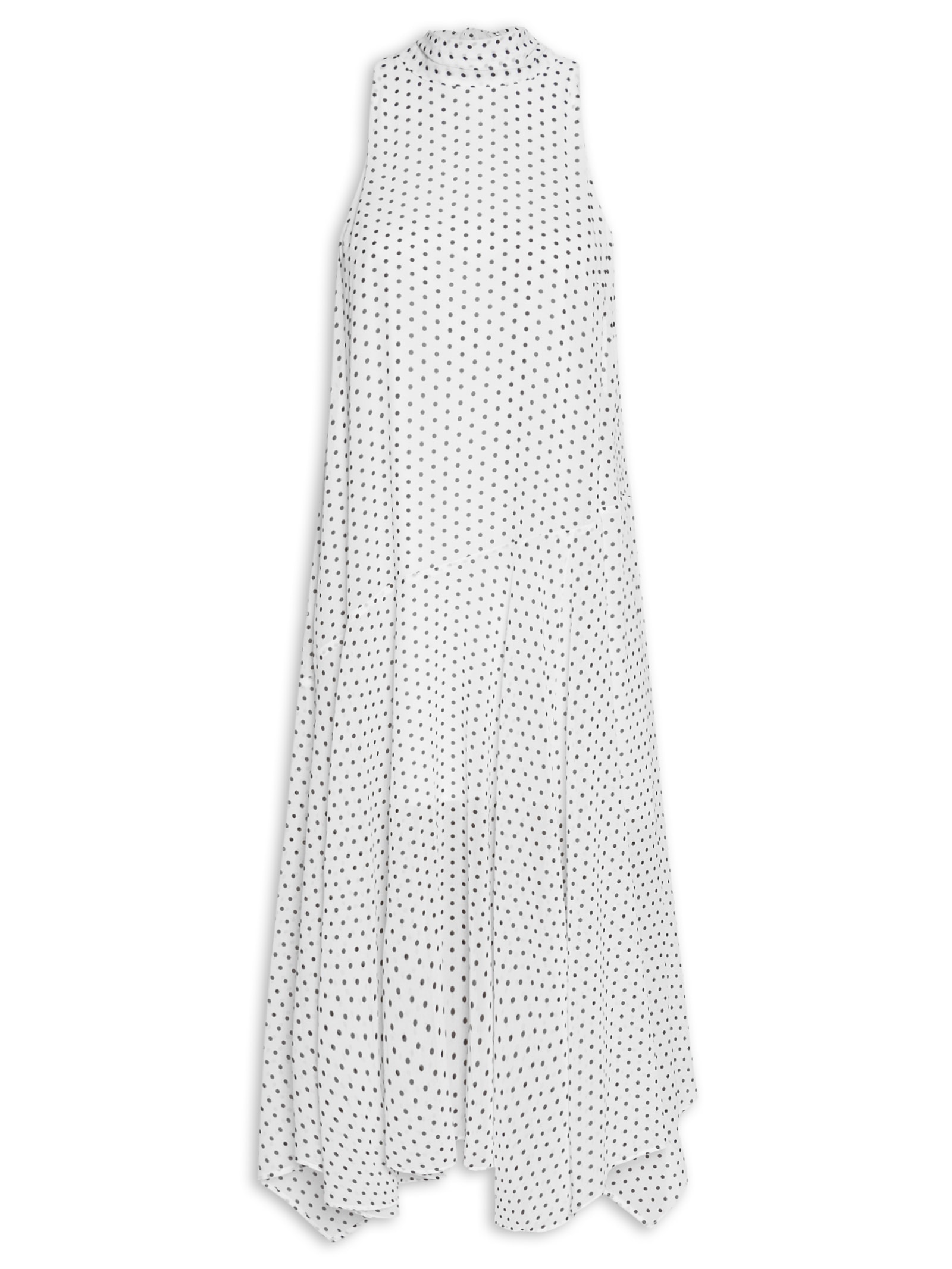 Vestido Midi Feminino Poá Branco Market 33