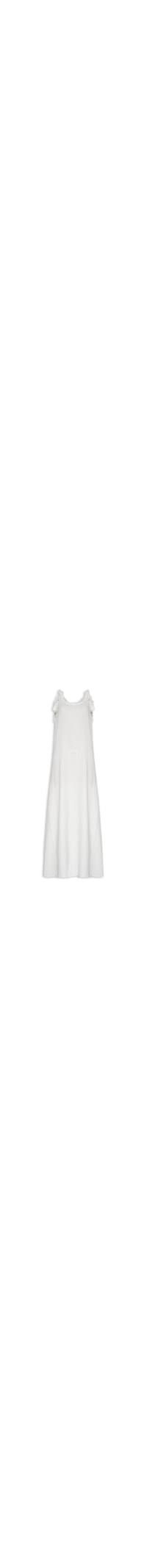 Vestido Midi Fendas Crinkle – Branco