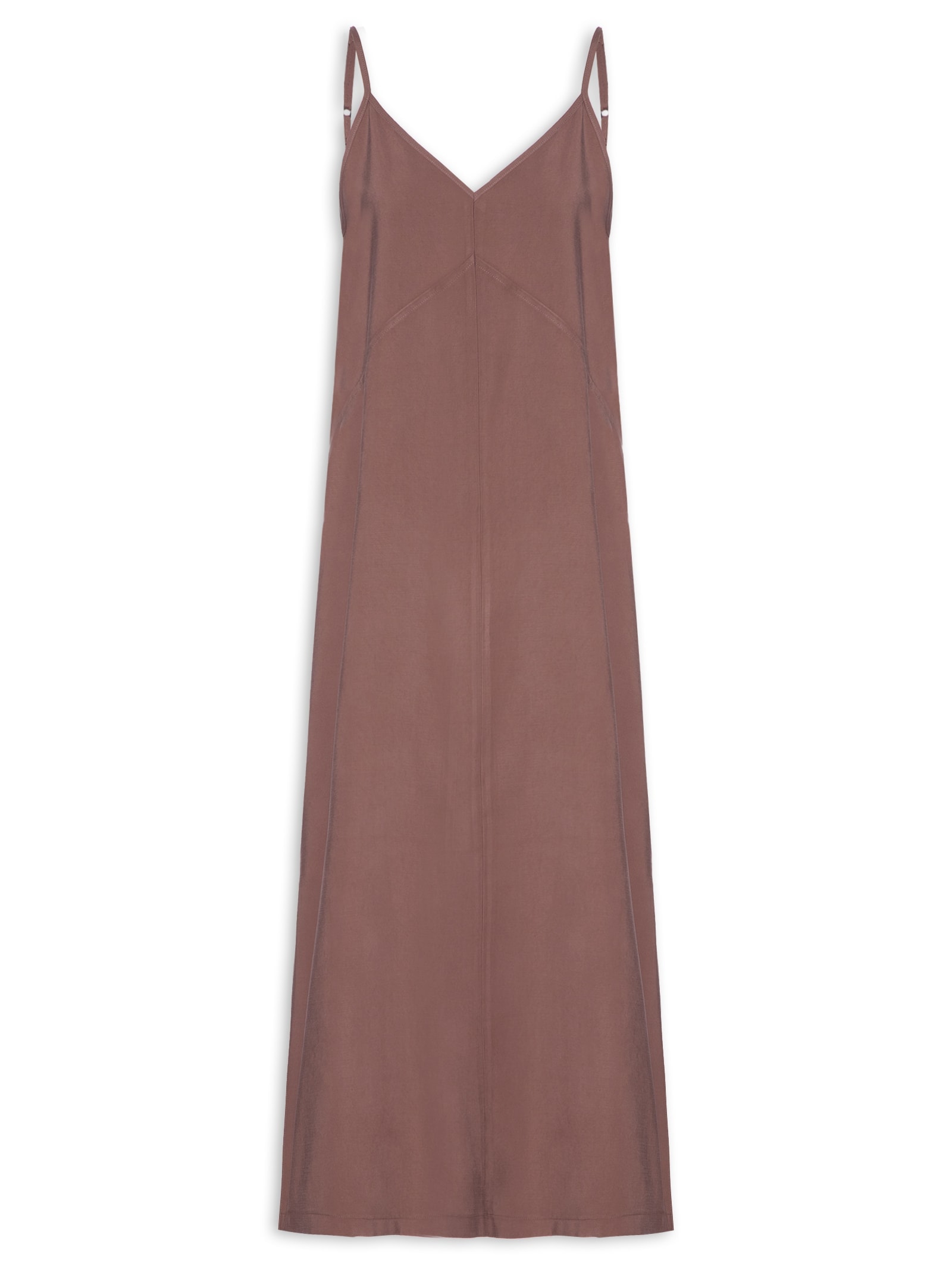 Vestido Midi Fendas Laterais Vinho Hering