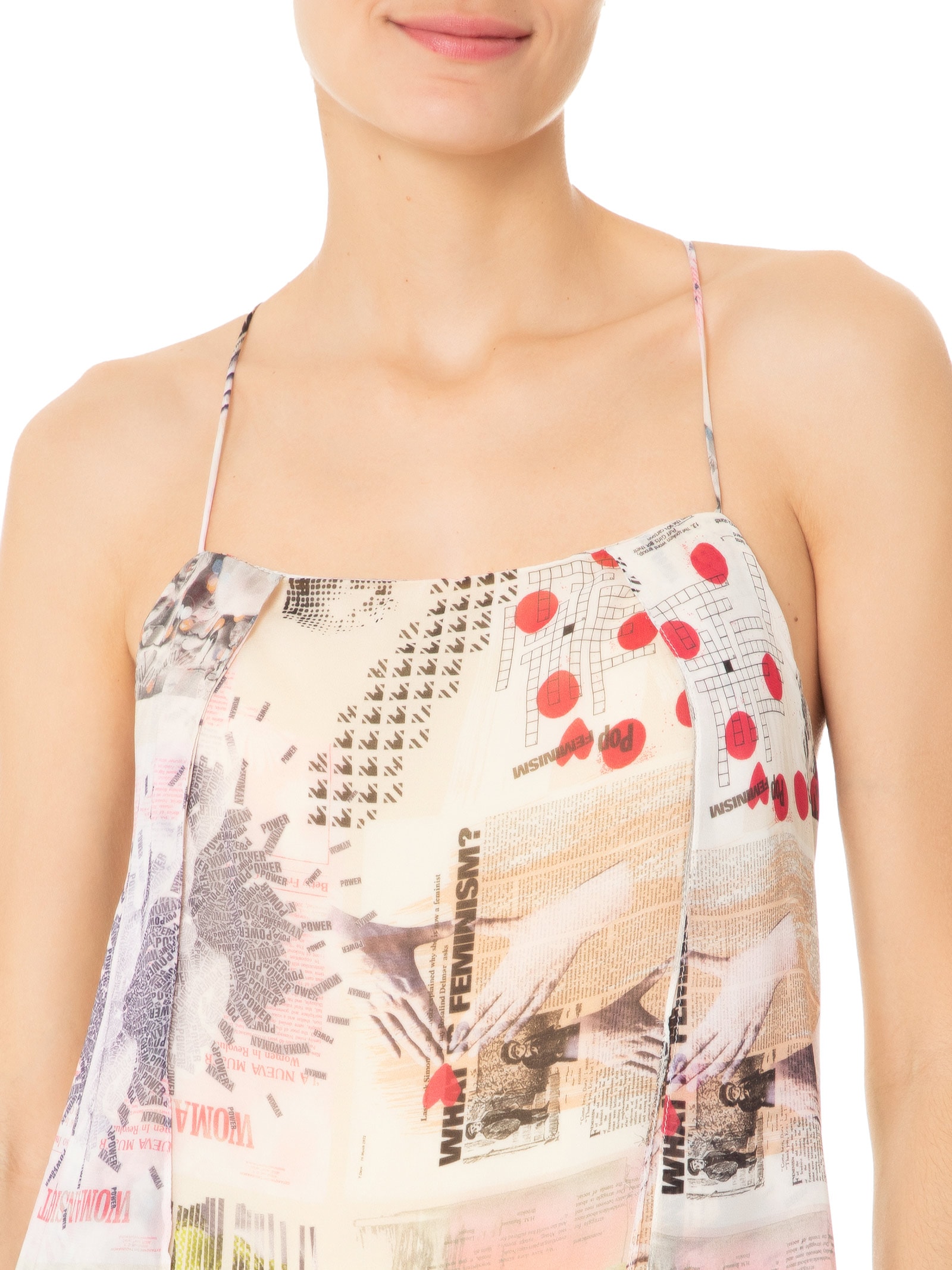 Vestido Midi Fig Journal Bege Animale