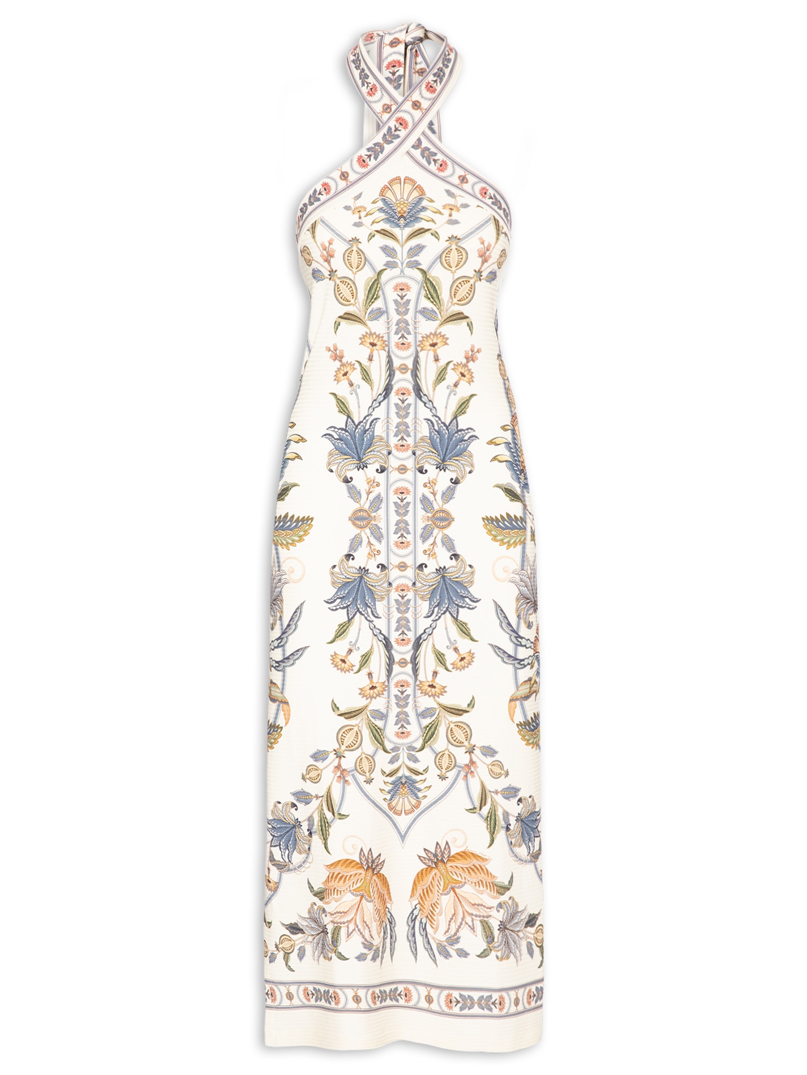 Vestido Midi Flor do Deserto – Bege Farm
