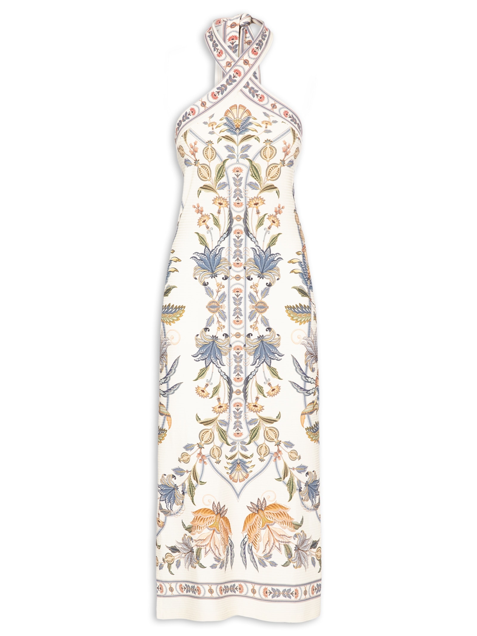 Vestido Midi Flor do Deserto – Bege Farm