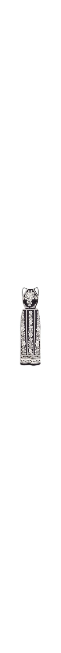 Vestido Midi Floral Delicado – Preto