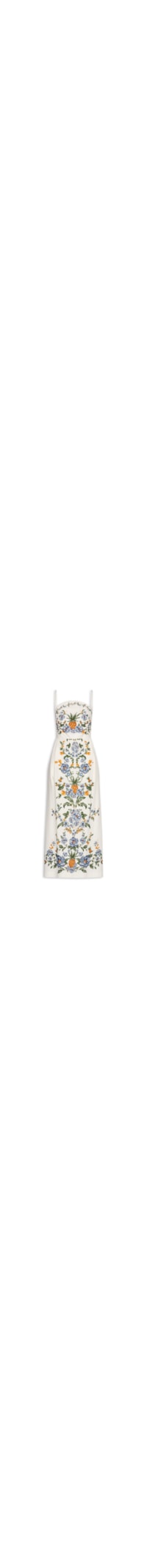 Vestido Midi Floral Penelope - Branco