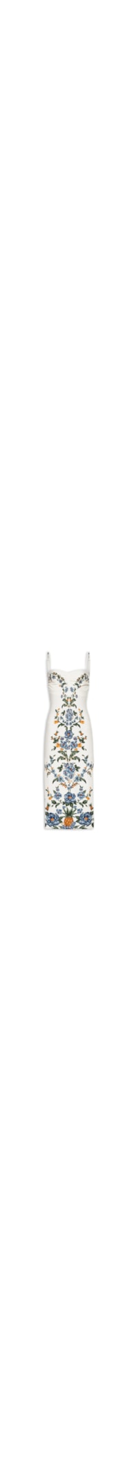 Vestido Midi Floral Penélope - Branco