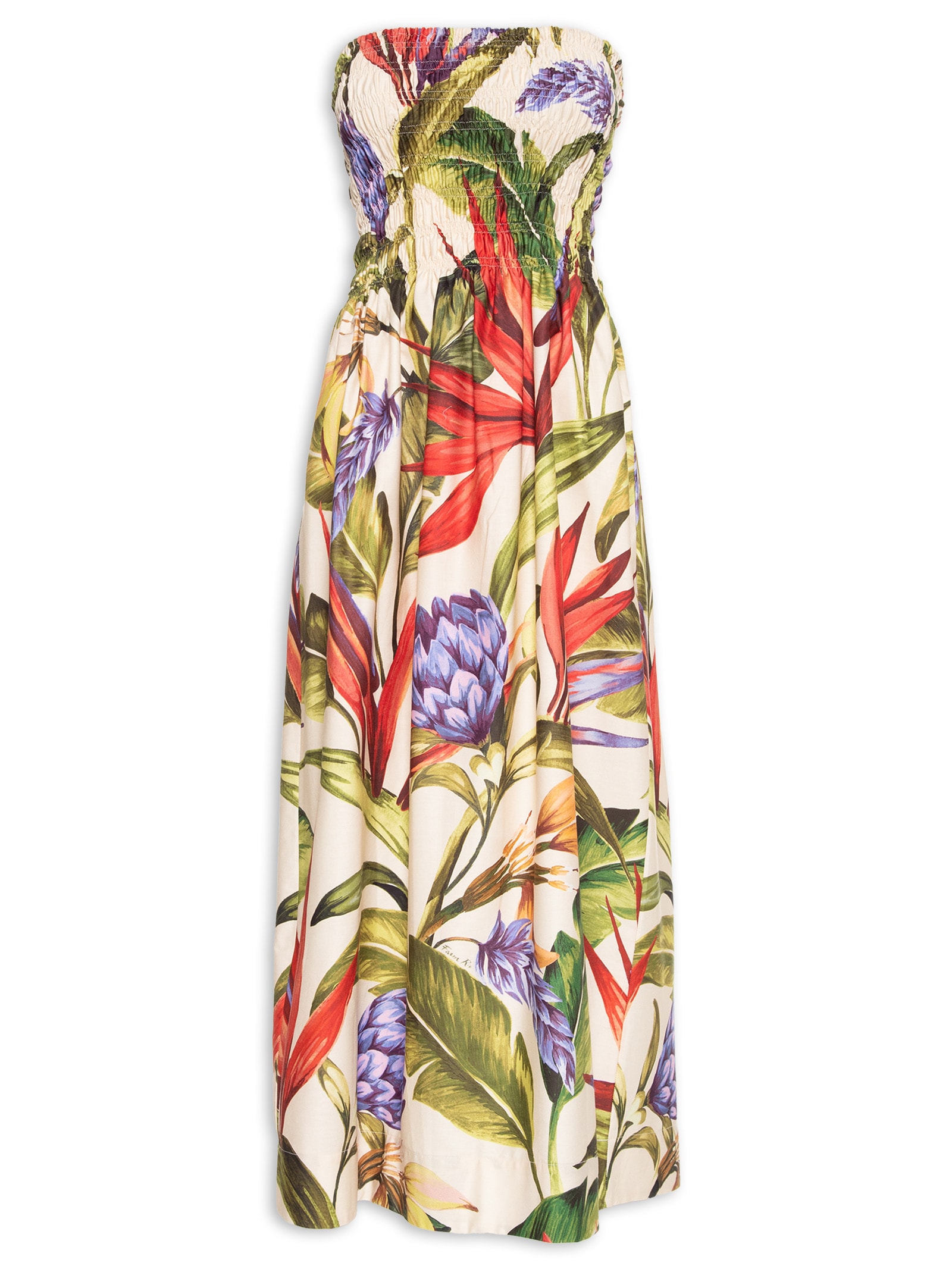 Vestido Midi Florarte Verde Farm