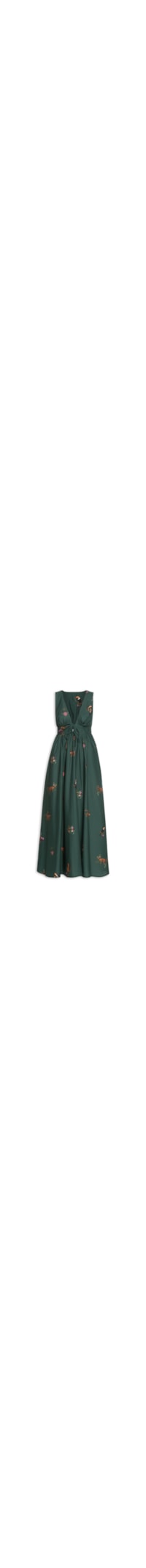Vestido Midi Florestinha - Verde