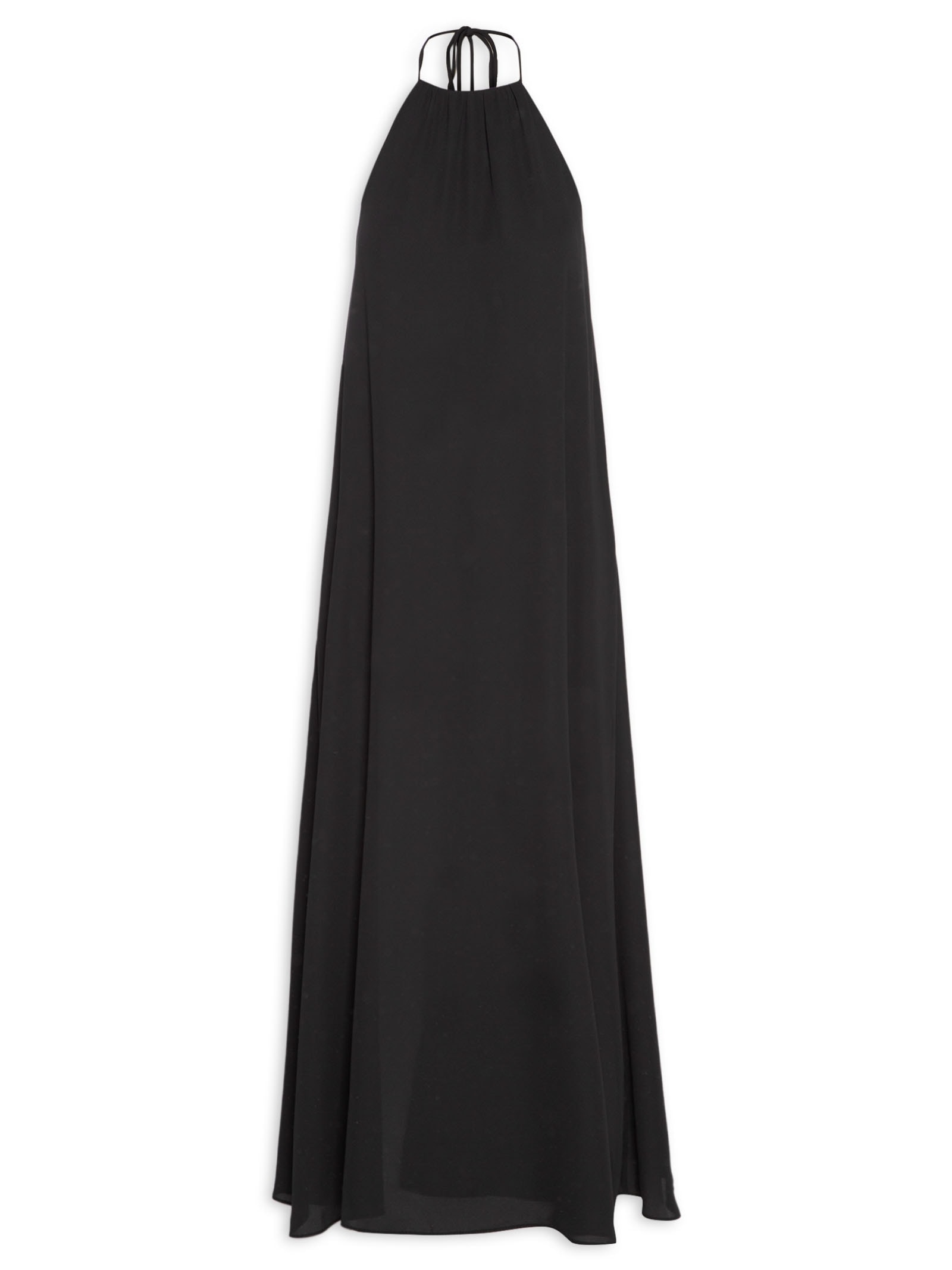 Vestido Midi Frente Única Preto My Favorite