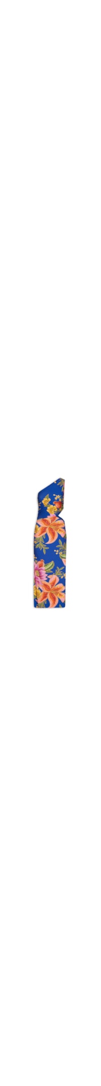 Vestido Midi Fruta De Verão - Azul