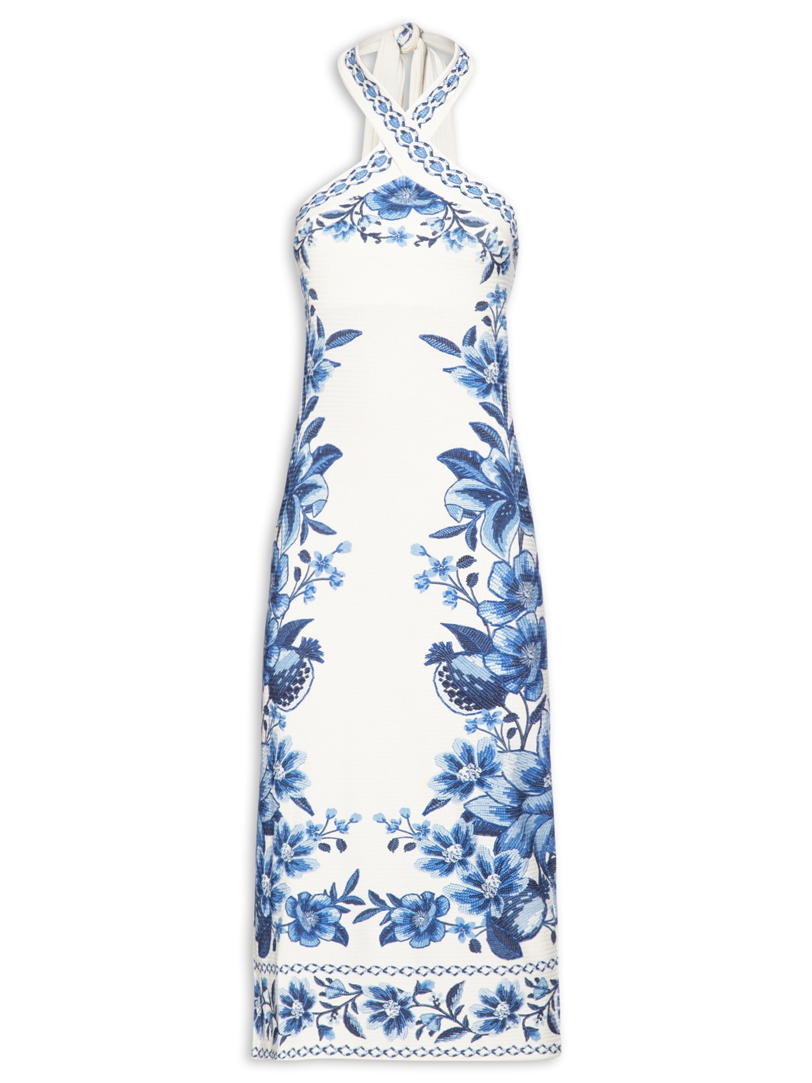Vestido Midi Fruta De Verão Branco Farm
