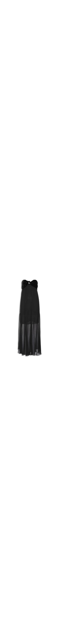 Vestido Midi GGT E Veludo - Preto