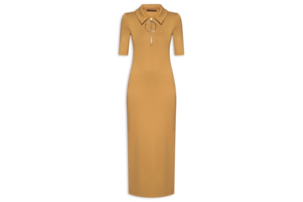 Vestido Midi Gola Esporte - Marrom