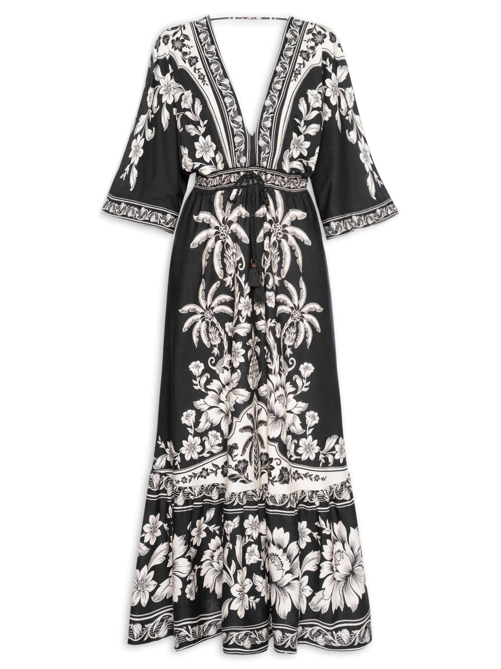 Vestido Midi Guanacaste Preto Farm