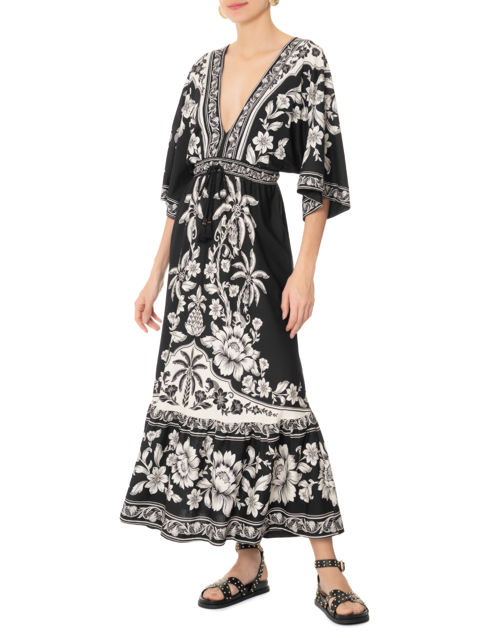 Vestido Midi Guanacaste Preto Farm